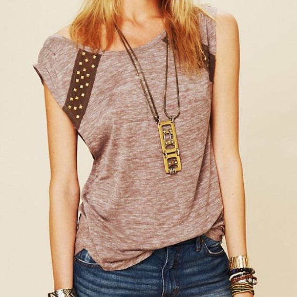 Free People Tops - We The Free Studded Muscle Tee